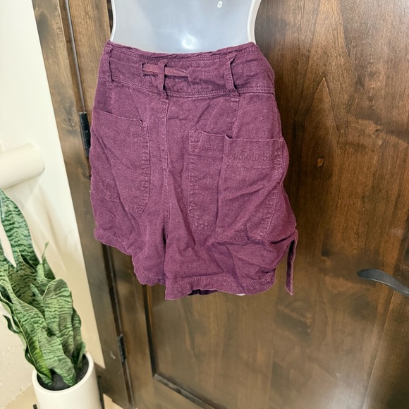 Maurices Outfit Purple plaid button down W Purple shorts Size M top 9/10 bottom - Picture 7 of 16